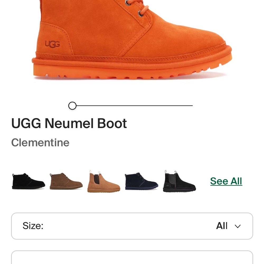 UGG Orange Chukka Boots Vibrant Suede Design